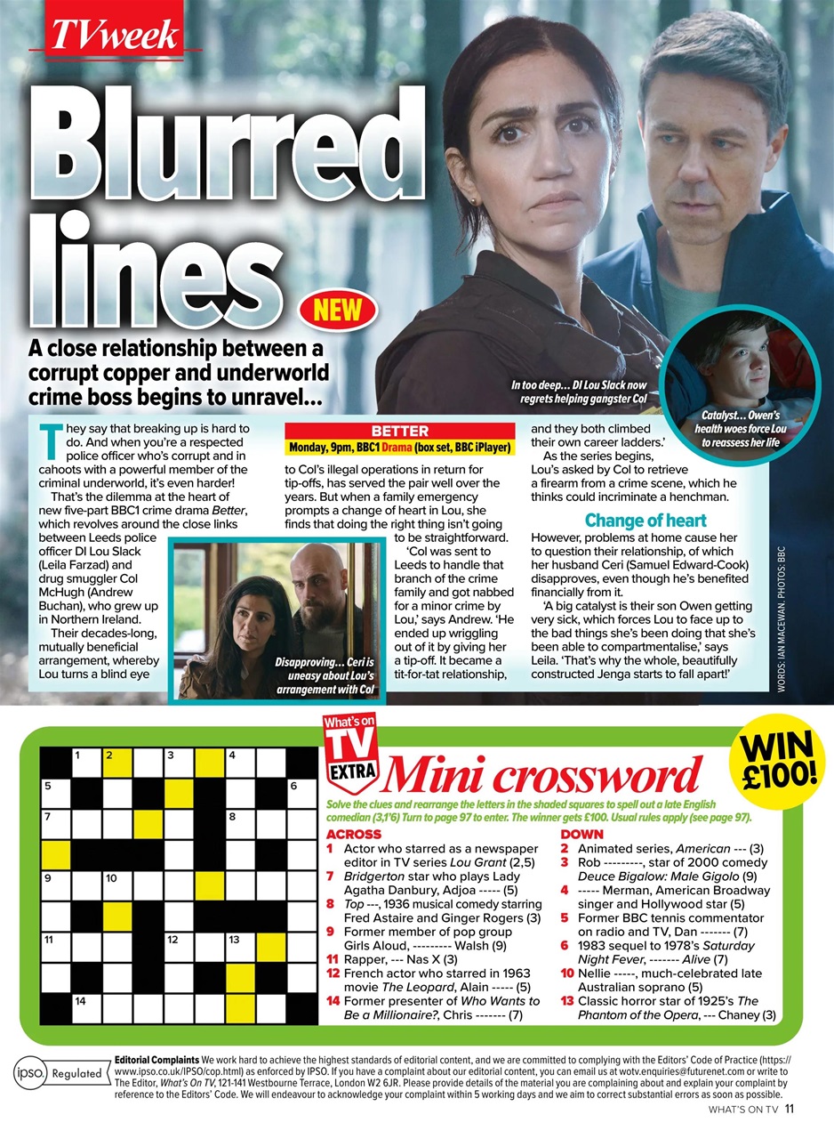 What's on TV Preview Pages