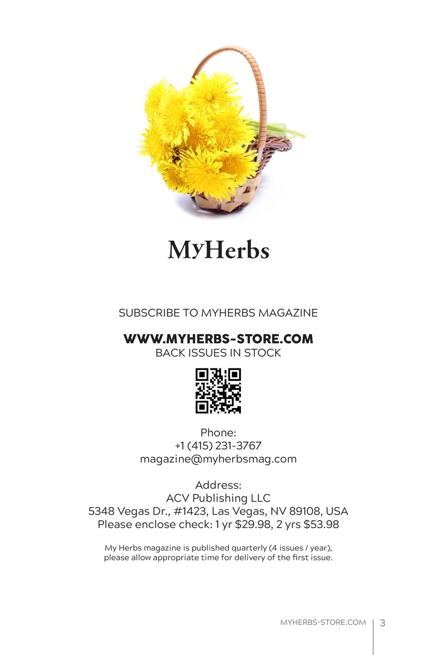 My Herbs Magazine Preview Pages