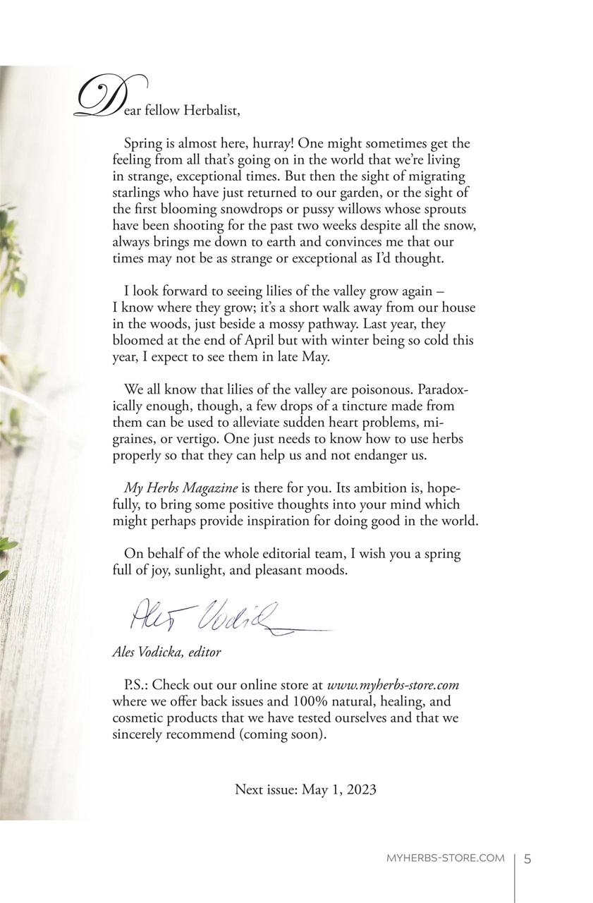 My Herbs Magazine Preview Pages