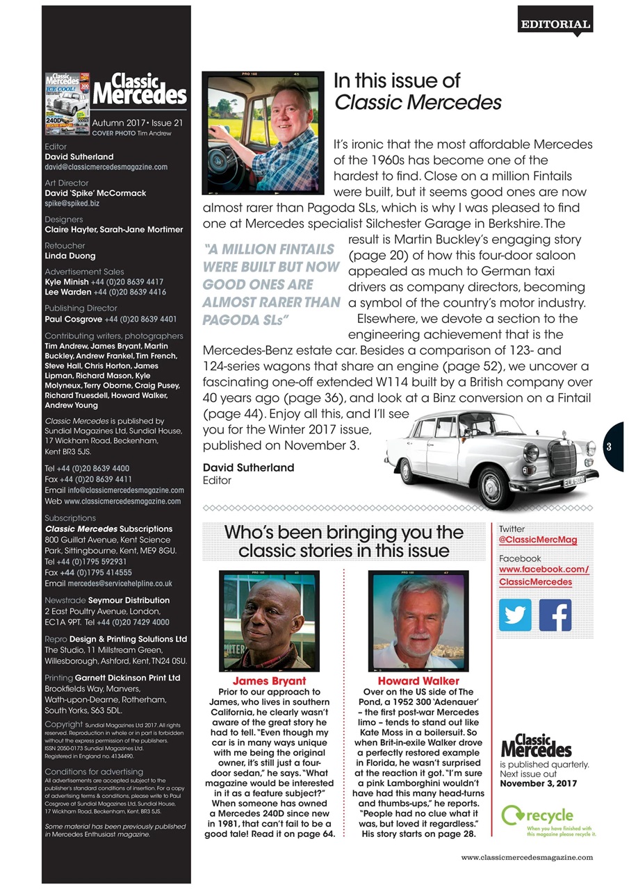 Classic Mercedes Preview Pages