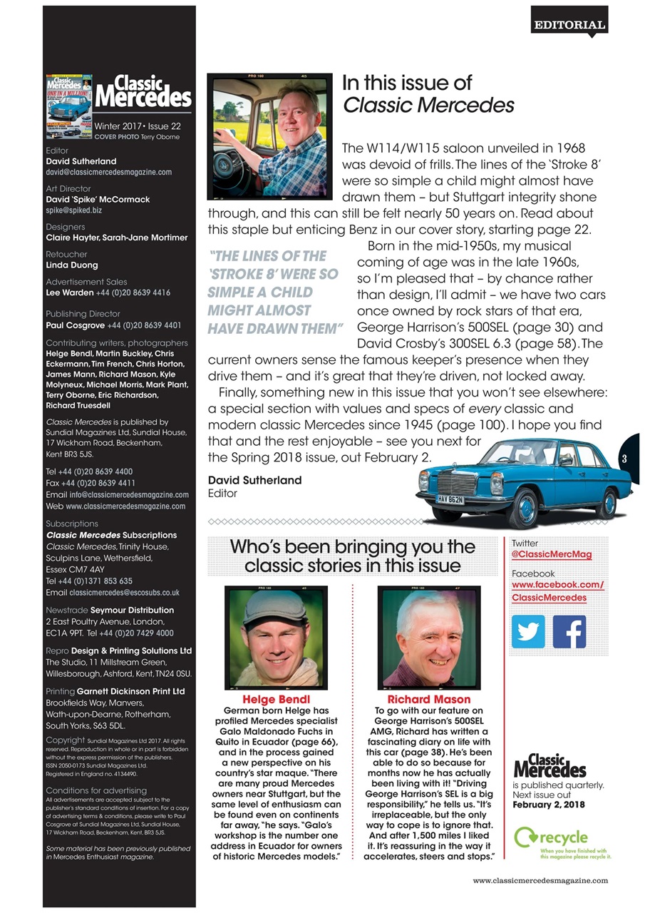 Classic Mercedes Preview Pages