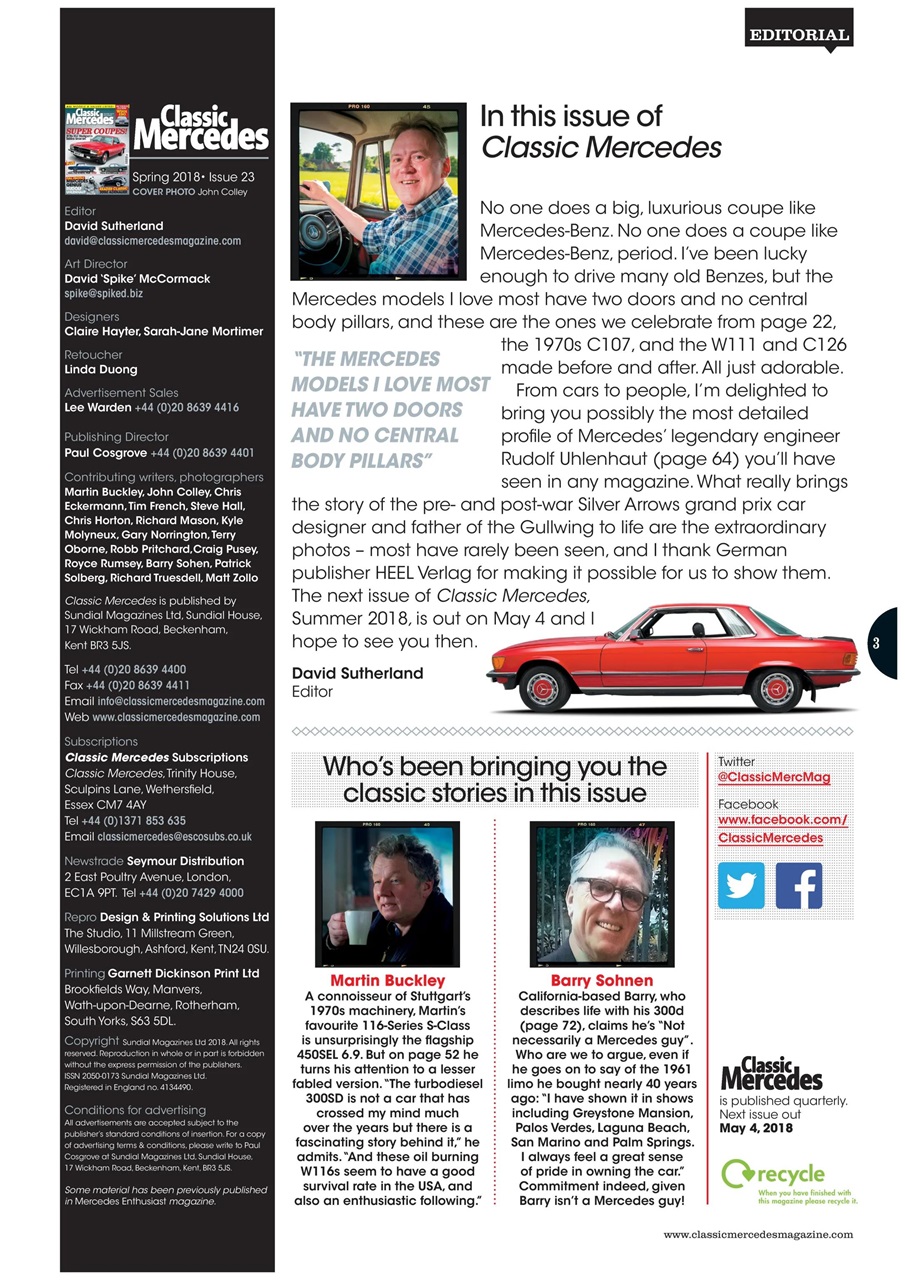 Classic Mercedes Preview Pages