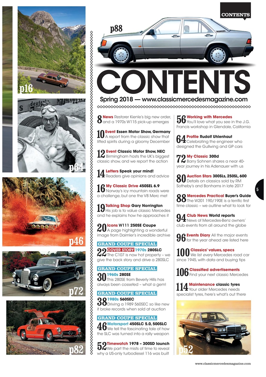 Classic Mercedes Preview Pages