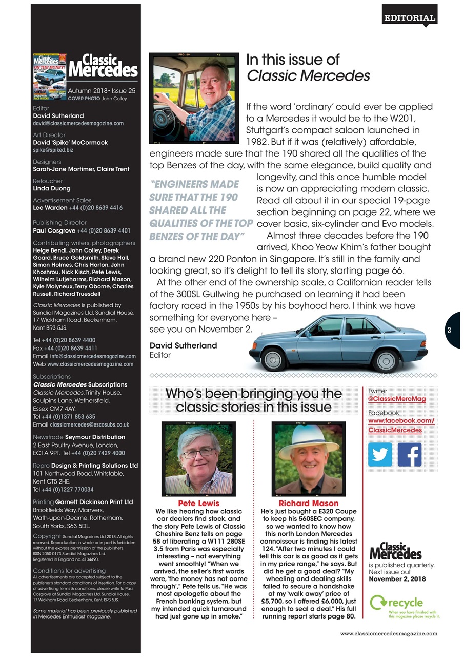 Classic Mercedes Preview Pages