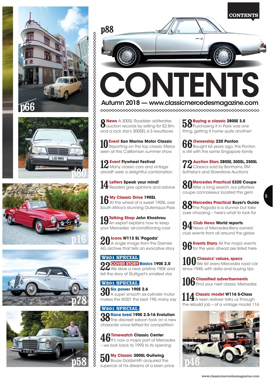 Classic Mercedes Preview Pages