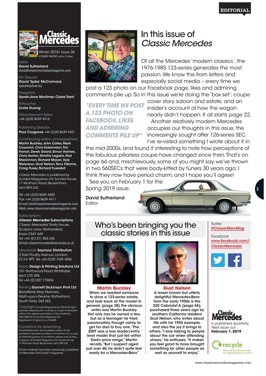 Classic Mercedes Preview Pages