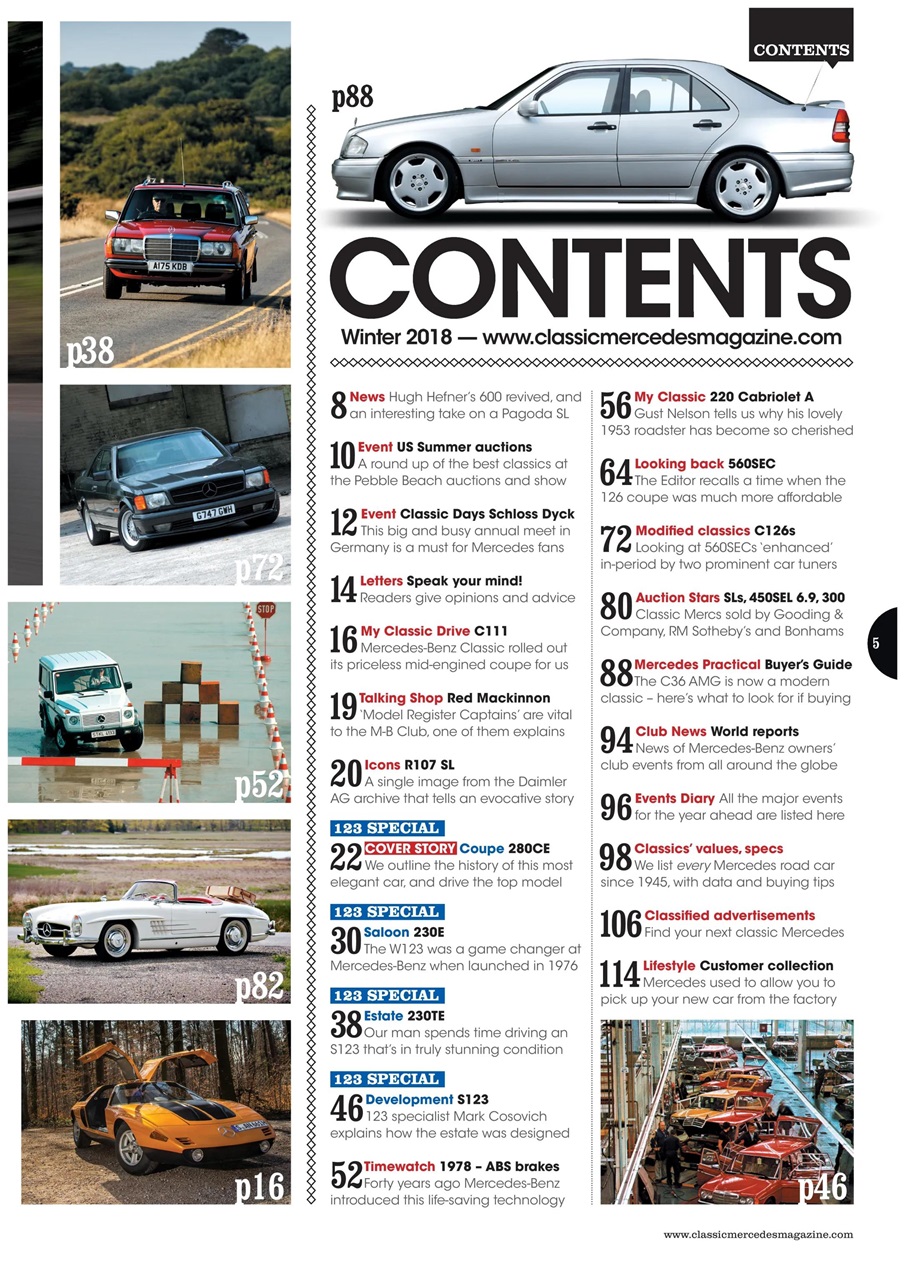 Classic Mercedes Preview Pages