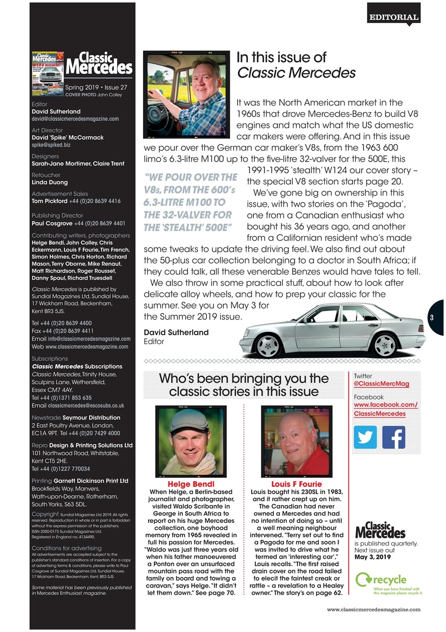 Classic Mercedes Preview Pages