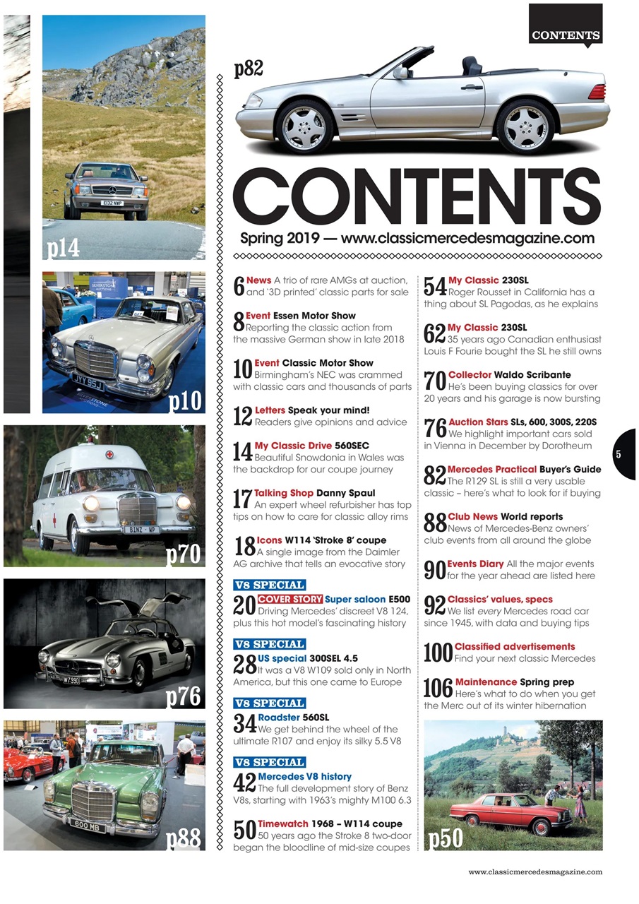 Classic Mercedes Preview Pages