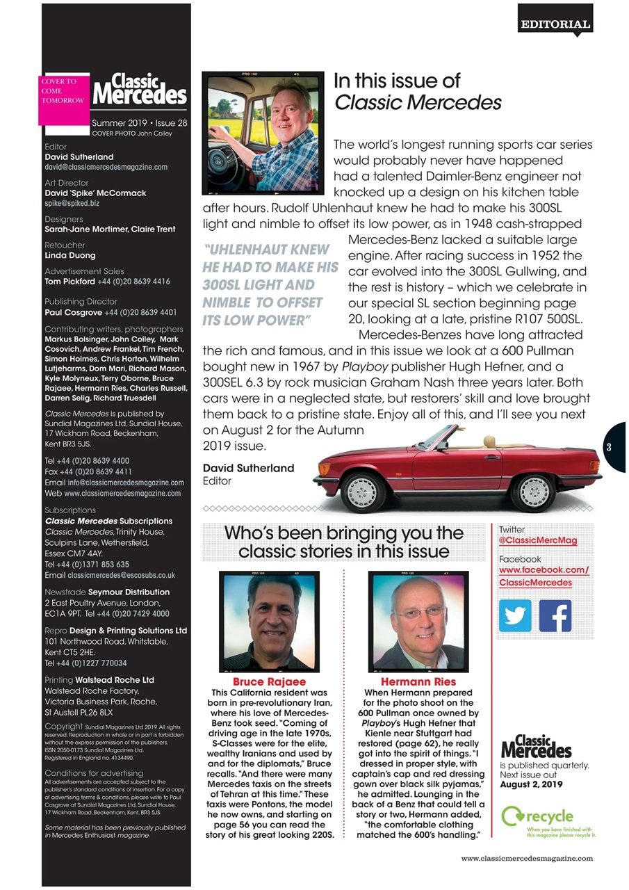 Classic Mercedes Preview Pages