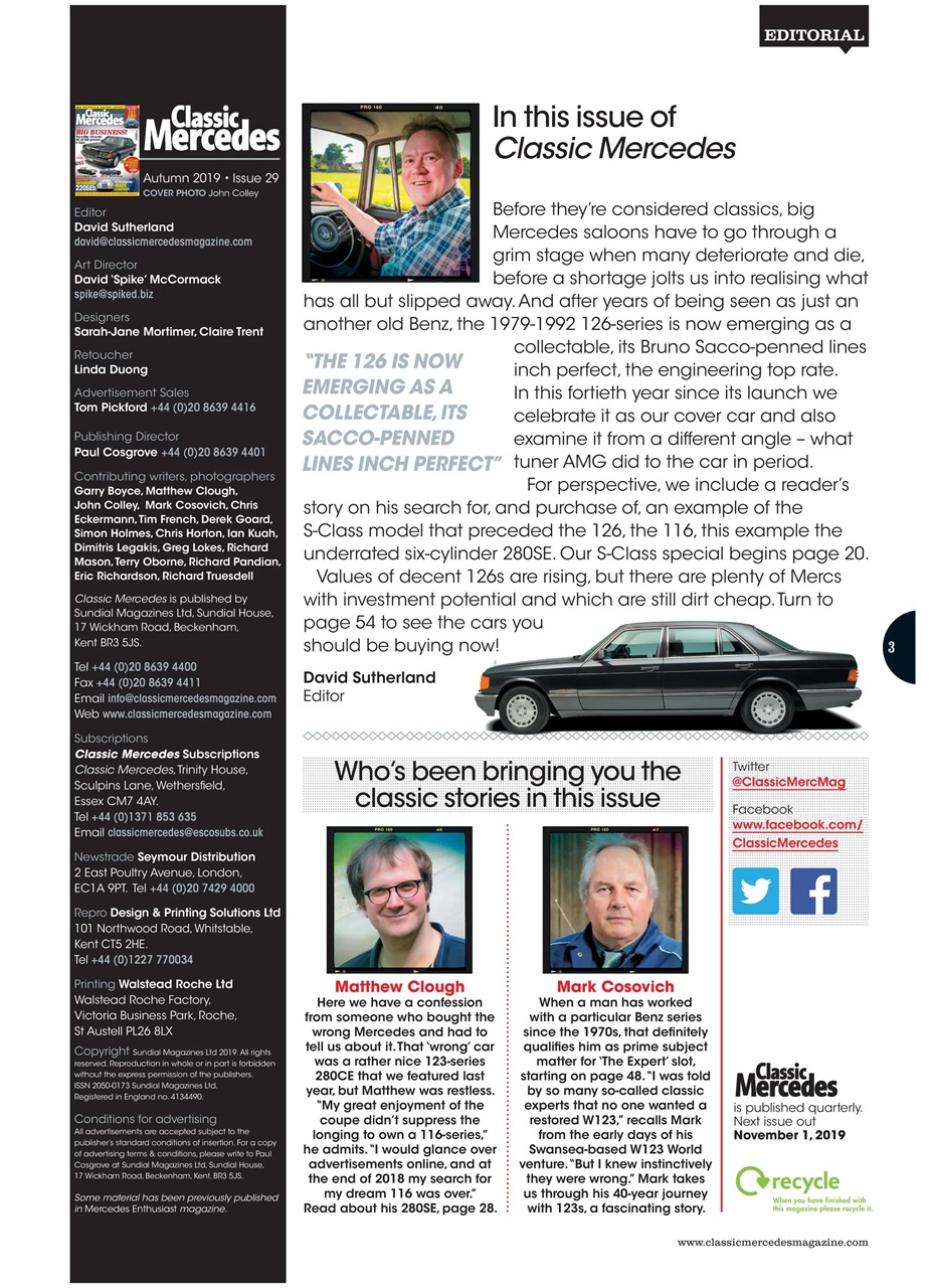 Classic Mercedes Preview Pages
