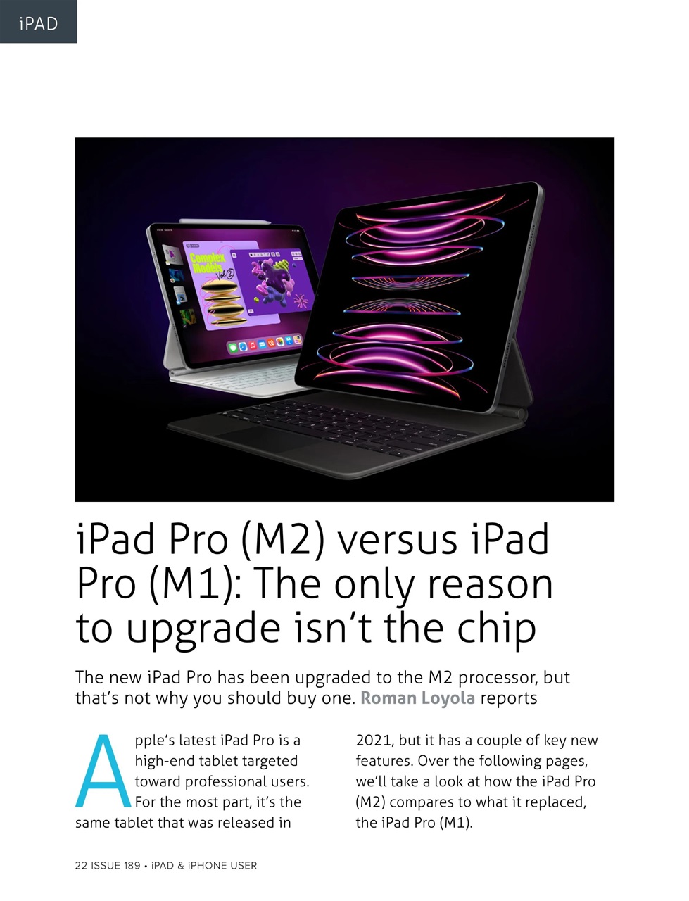iPad and iPhone User Preview Pages
