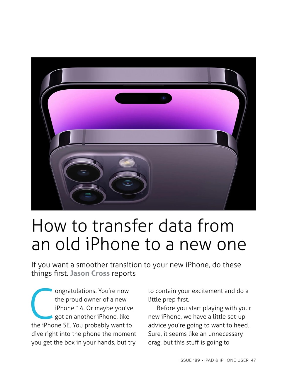 iPad and iPhone User Preview Pages