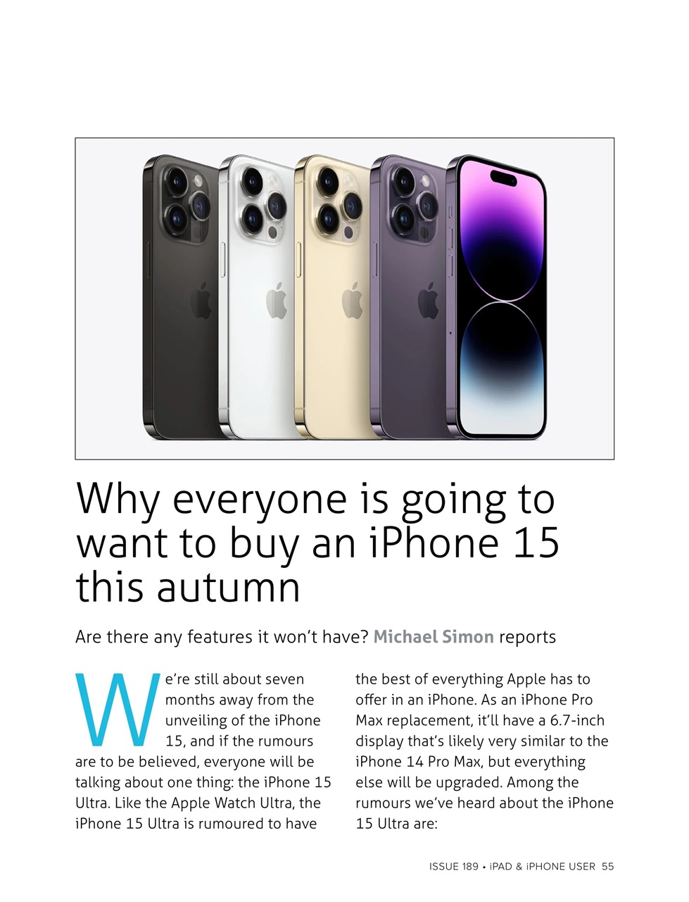 iPad and iPhone User Preview Pages