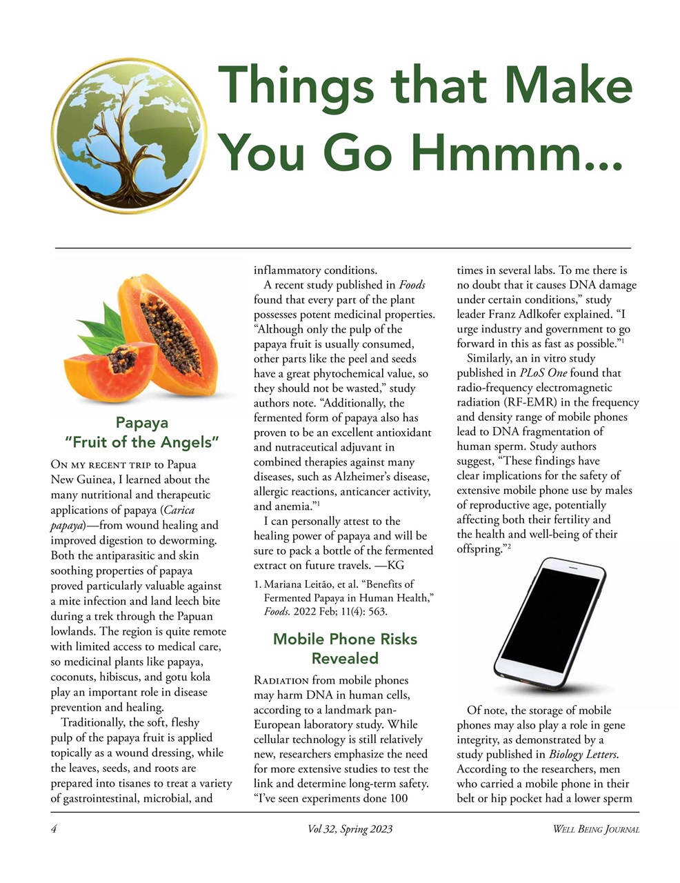 Well Being Journal Preview Pages