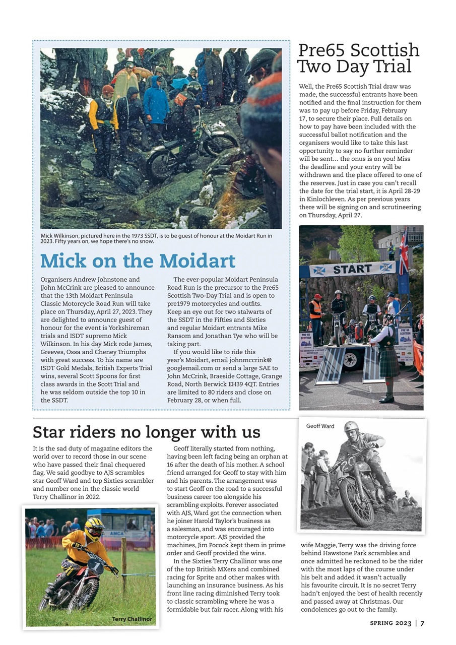 Classic Dirt Bike Preview Pages