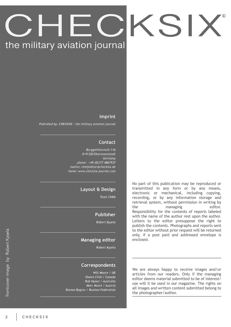 CHECKSIX - The Military Aviation Journal Preview Pages