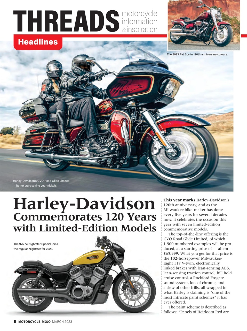 Motorcycle Mojo Preview Pages