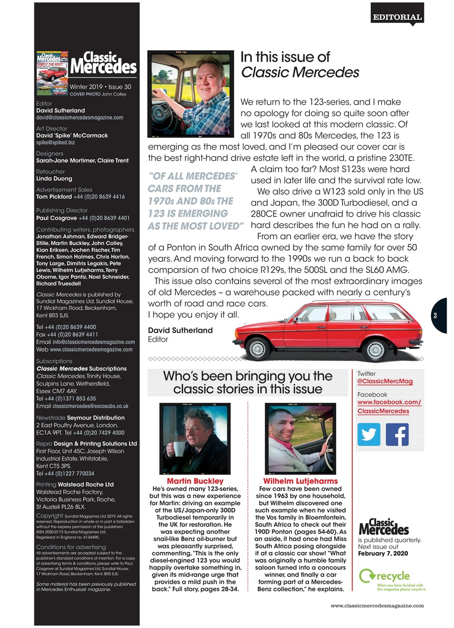 Classic Mercedes Preview Pages