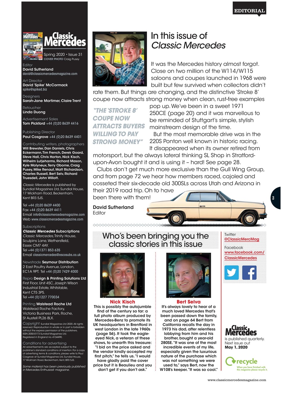 Classic Mercedes Preview Pages