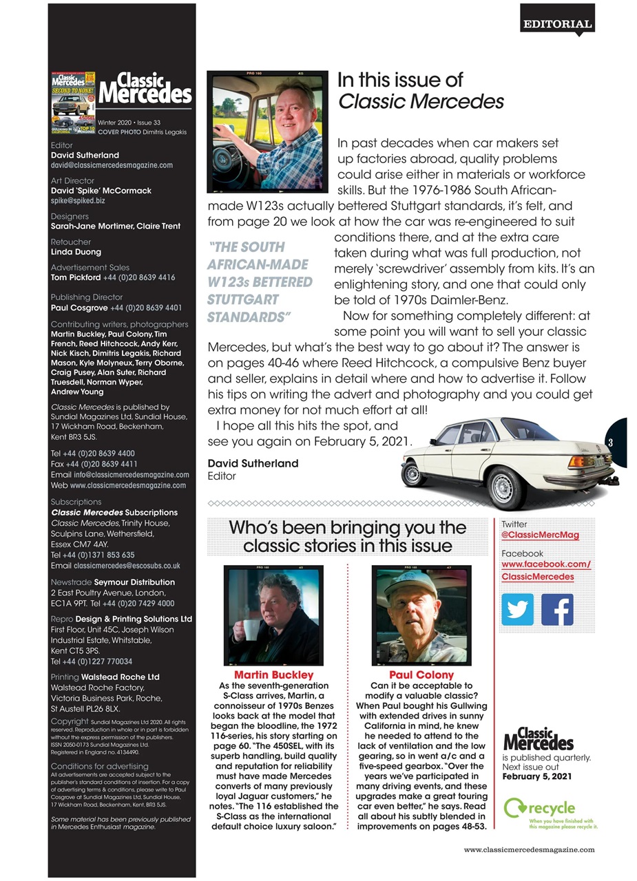 Classic Mercedes Preview Pages