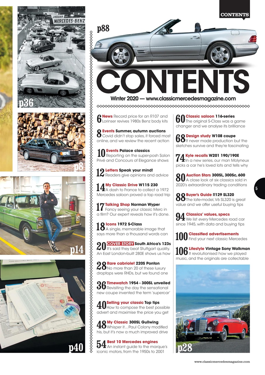 Classic Mercedes Preview Pages