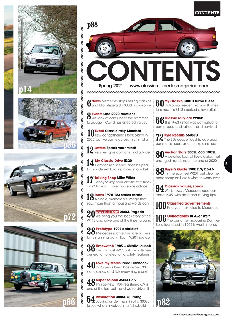 Classic Mercedes Preview Pages