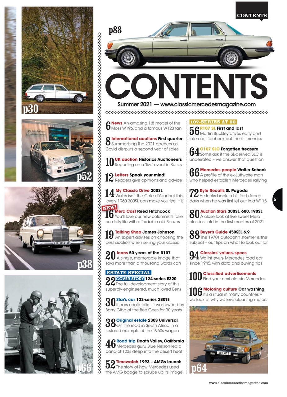 Classic Mercedes Preview Pages