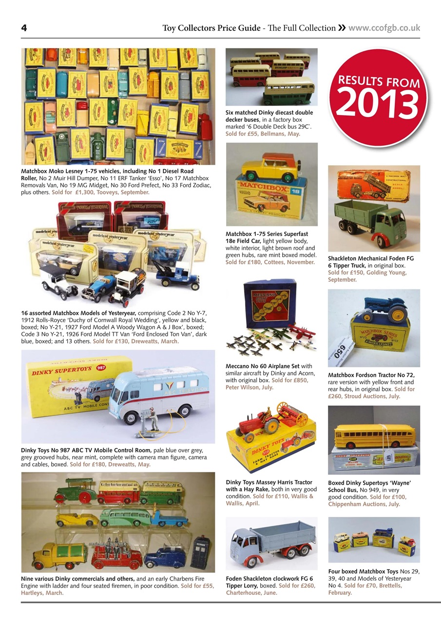 Toy Collectors Price Guide Preview Pages