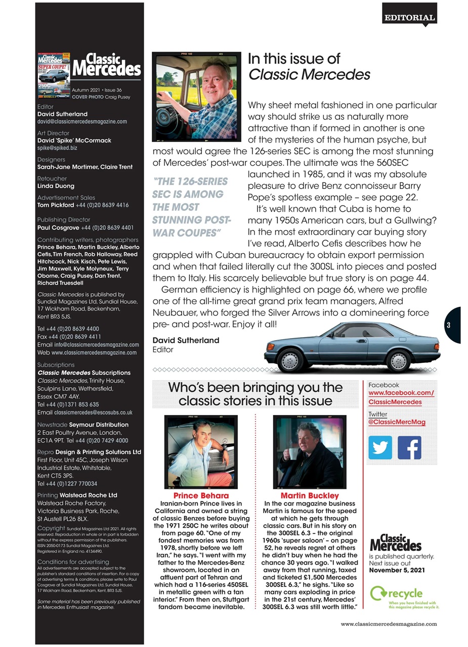 Classic Mercedes Preview Pages