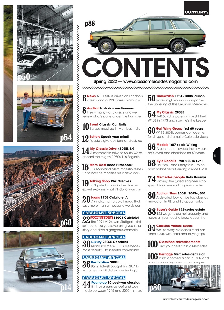 Classic Mercedes Preview Pages