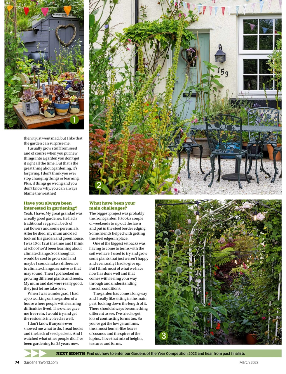 BBC Gardeners’ World Magazine Preview Pages