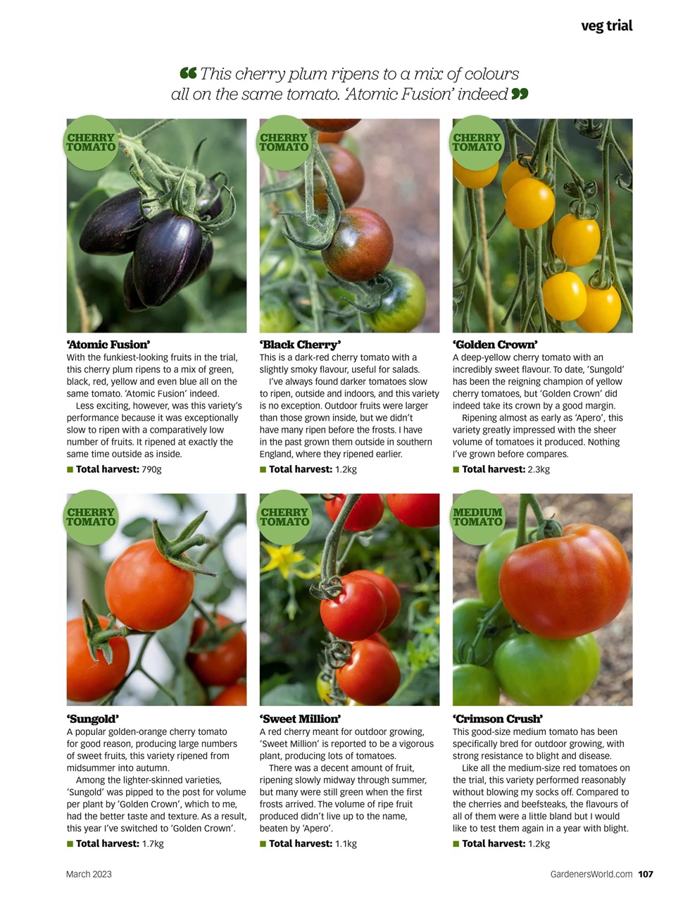 BBC Gardeners’ World Magazine Preview Pages