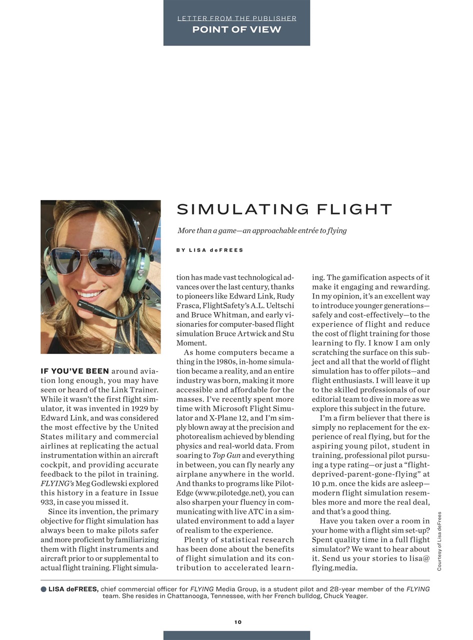 FLYING Magazine Preview Pages