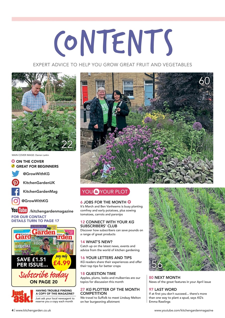 Kitchen Garden Magazine Preview Pages