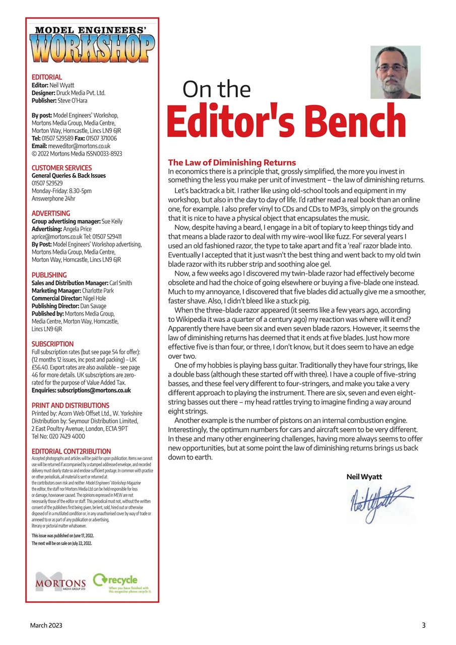 Model Engineer & Workshop Magazine Preview Pages