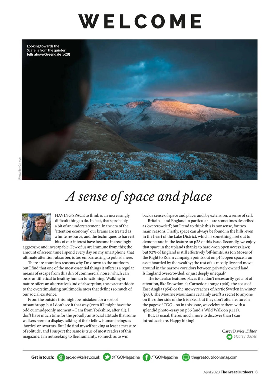 TGO - The Great Outdoors Magazine Preview Pages