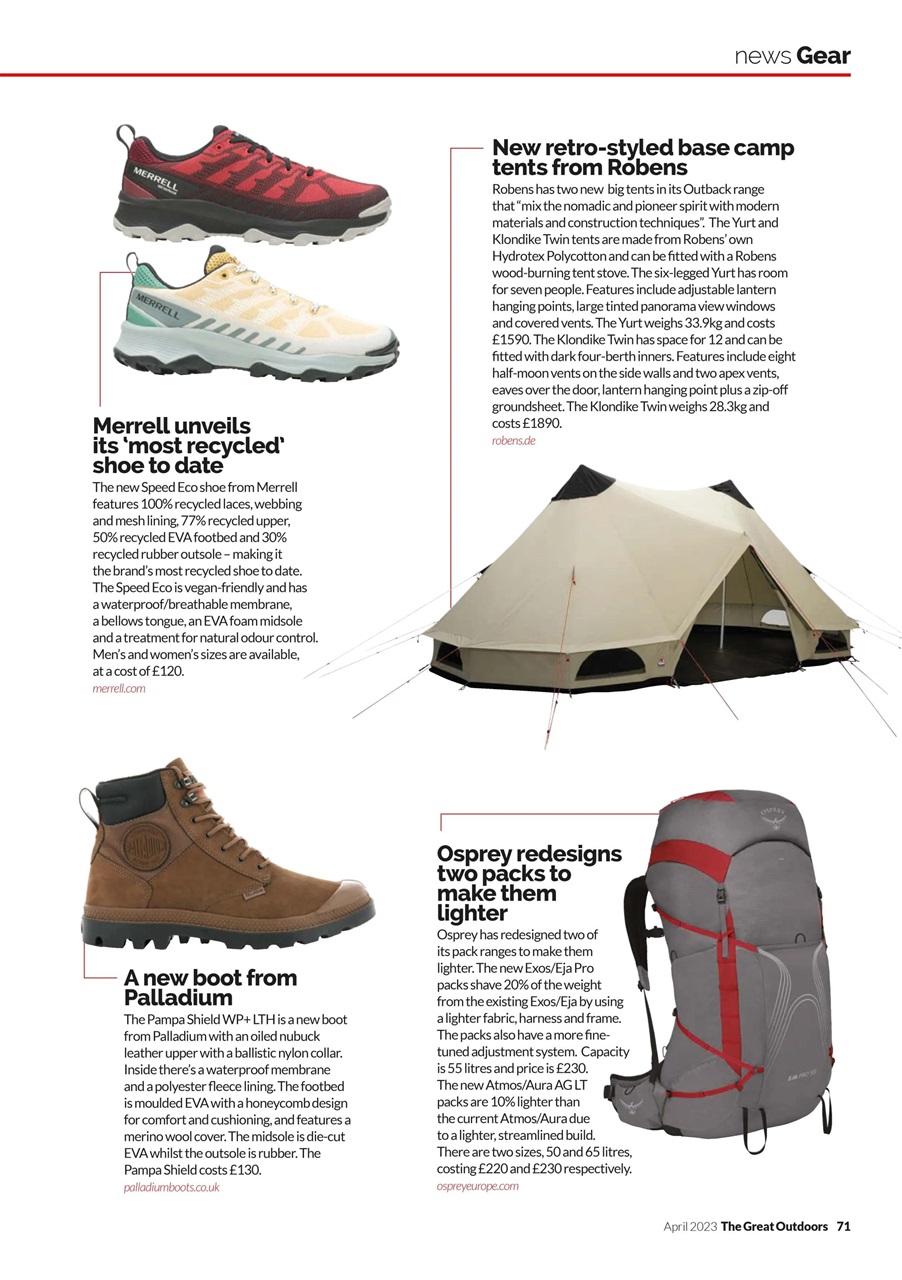 TGO - The Great Outdoors Magazine Preview Pages