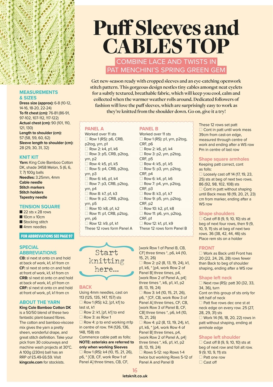 Let's Knit Preview Pages