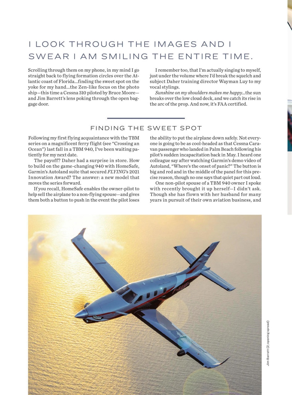 FLYING Magazine Preview Pages