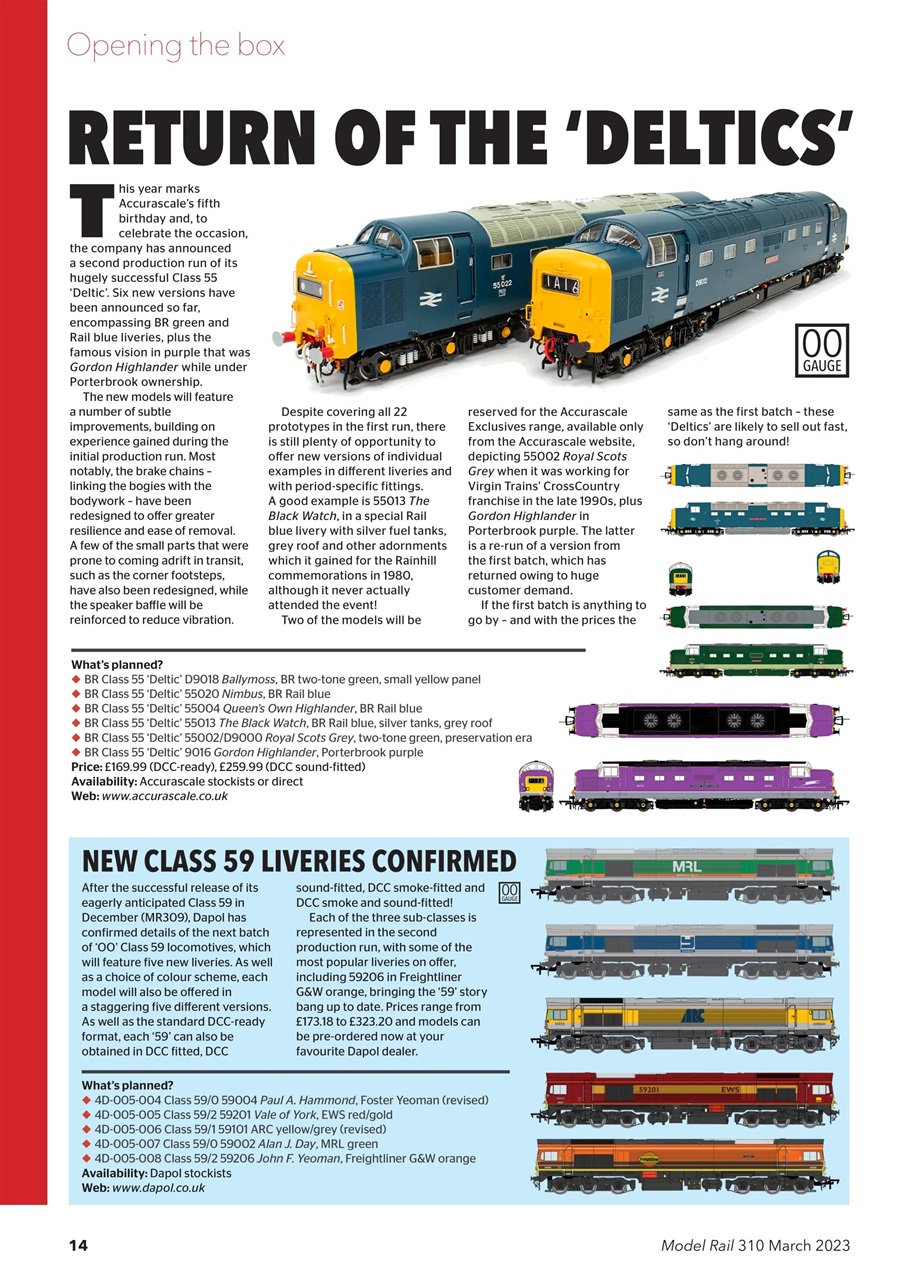 Model Rail Preview Pages
