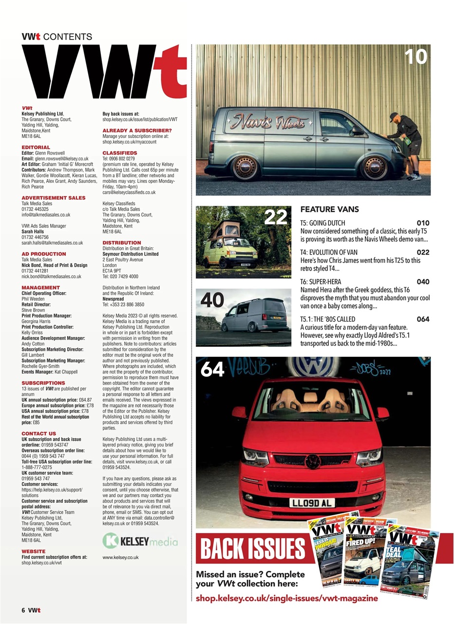 VWt Magazine Preview Pages