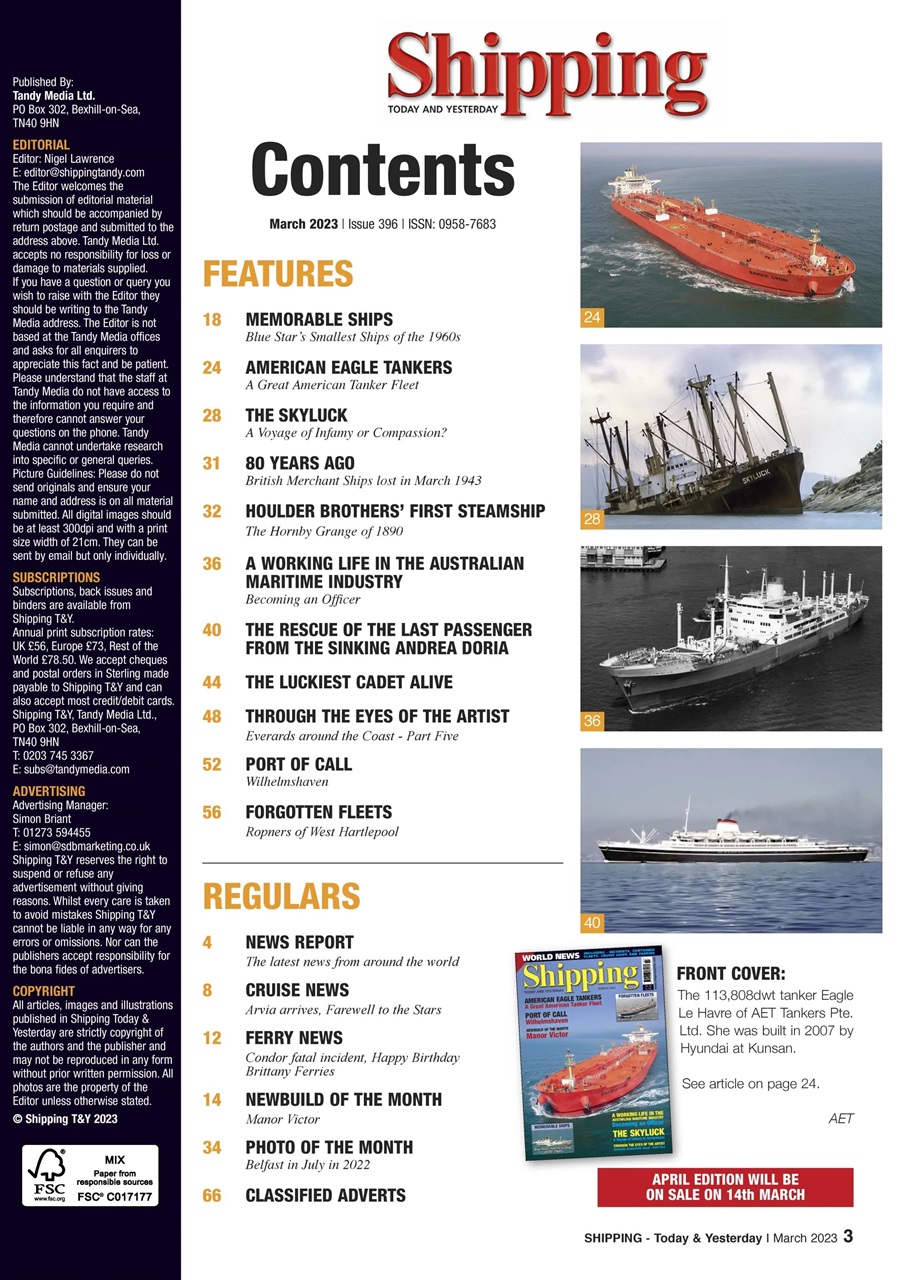 Shipping Today & Yesterday Preview Pages