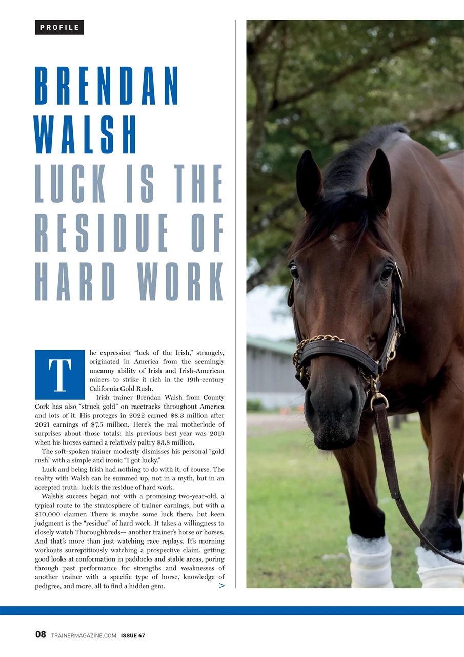 North American Trainer Magazine - horse racing Preview Pages