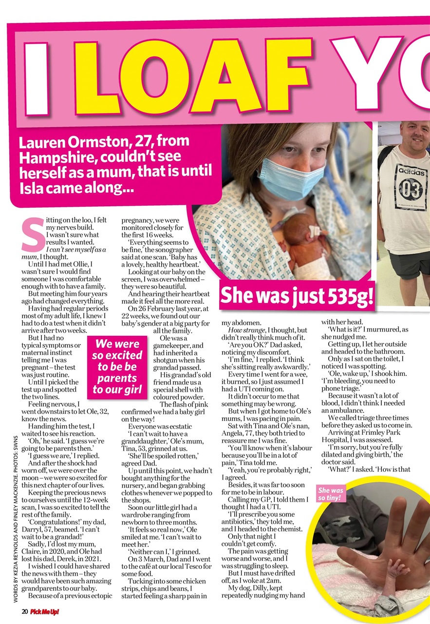 Pick Me Up Preview Pages