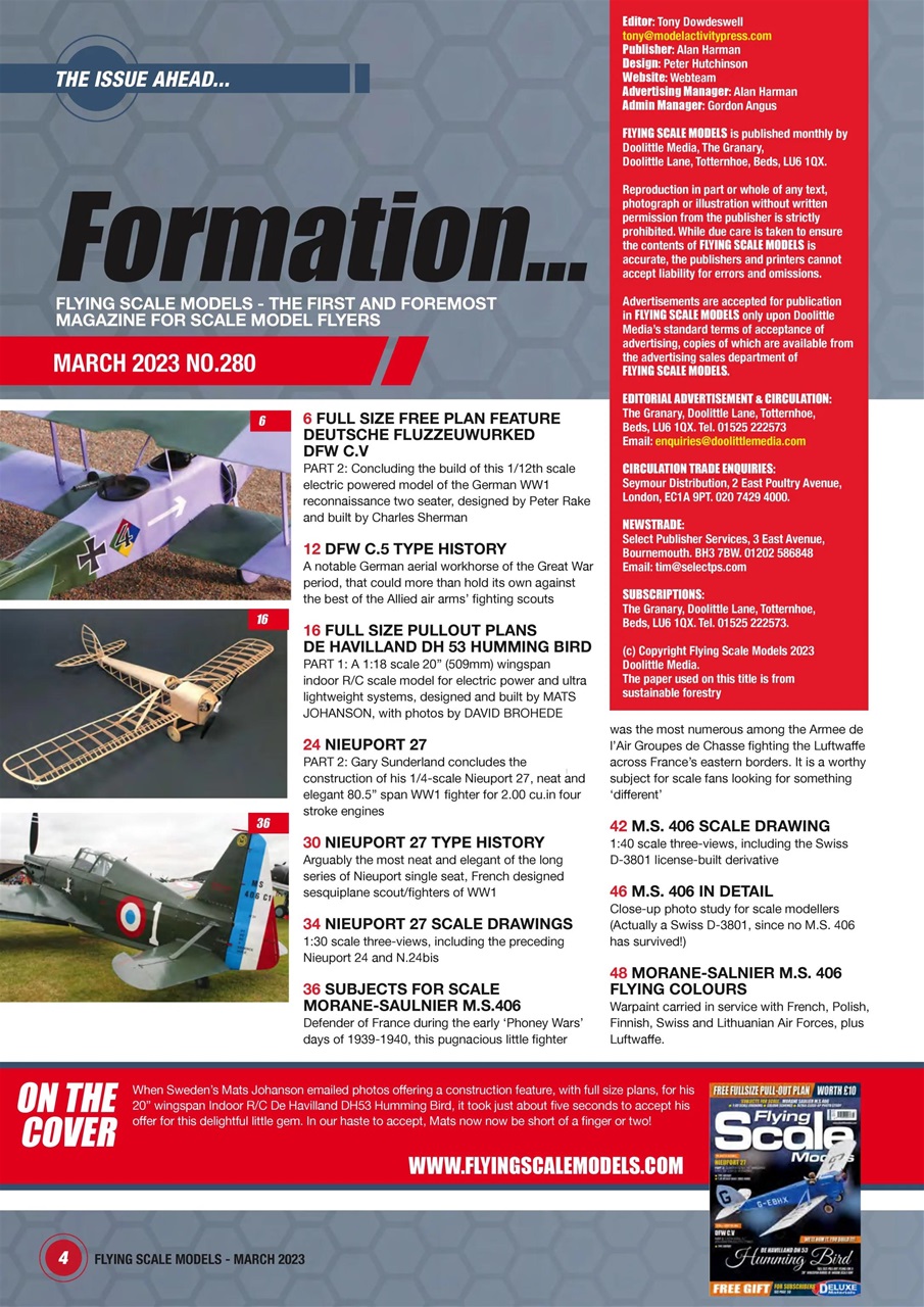 Radio Control Model Flyer Preview Pages