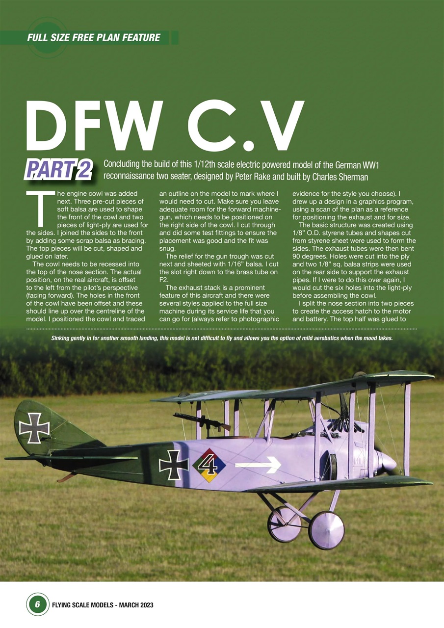 Radio Control Model Flyer Preview Pages