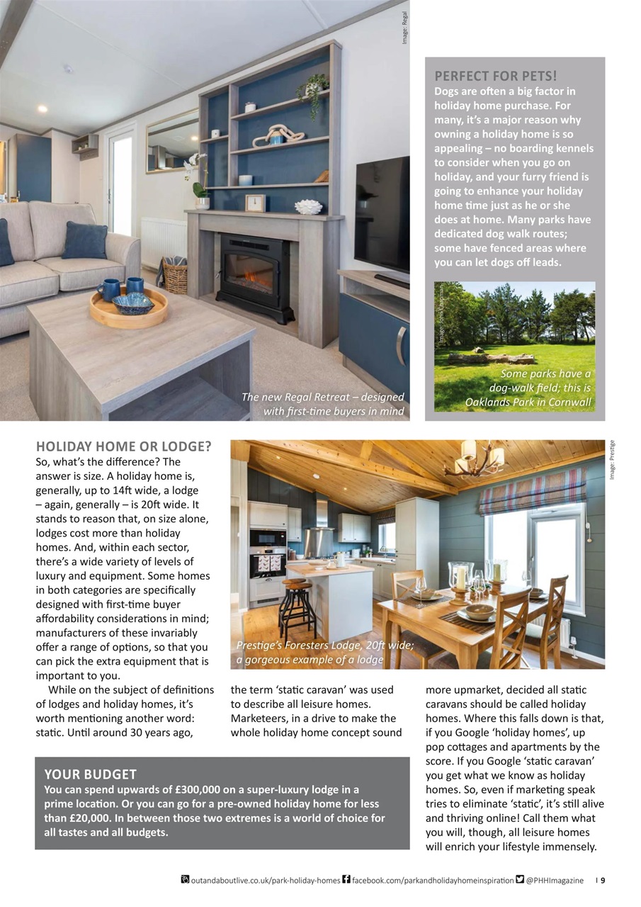 Park and Holiday Home Inspiration magazine Preview Pages