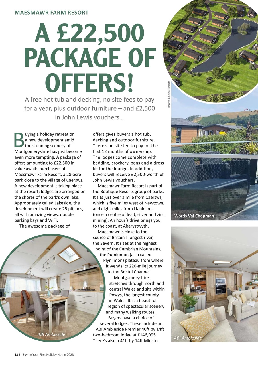 Park and Holiday Home Inspiration magazine Preview Pages