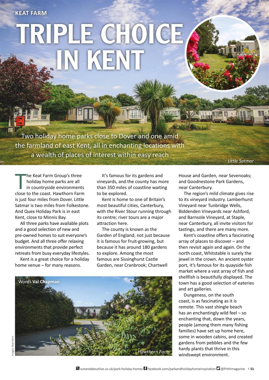 Park and Holiday Home Inspiration magazine Preview Pages